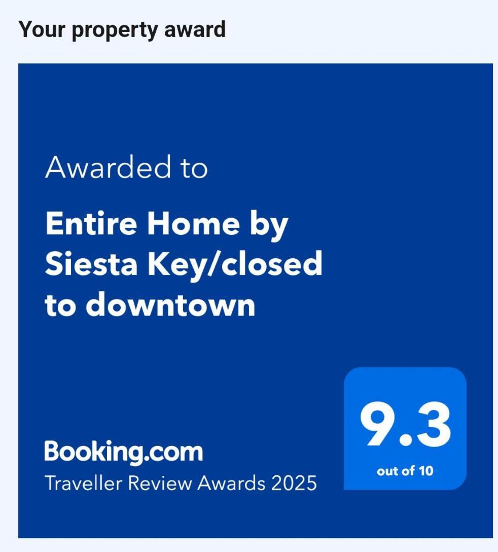 Entire Home By Siesta Key/Closed To Downtown Сарасота Экстерьер фото